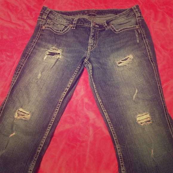 Silver jeans