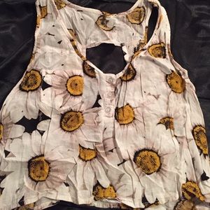 Sunflower crop top