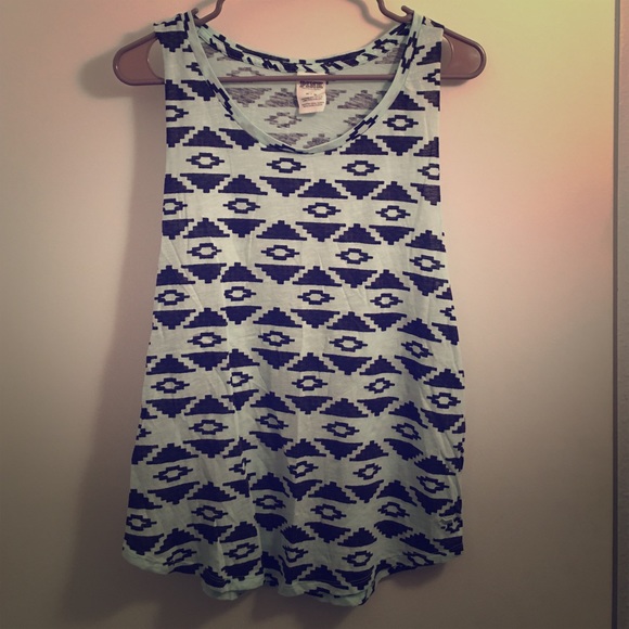 PINK Aztec print tank