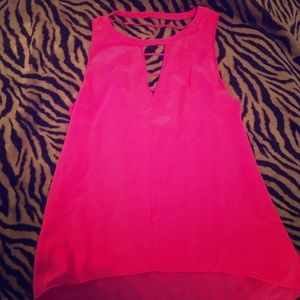 BCBG hot pink tank top
