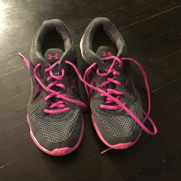 Under Armour Pink and Gray tennis shoes