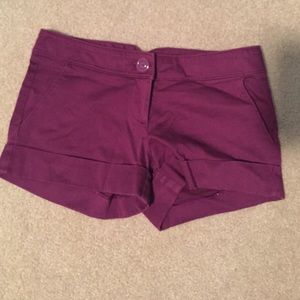 Purple shorts