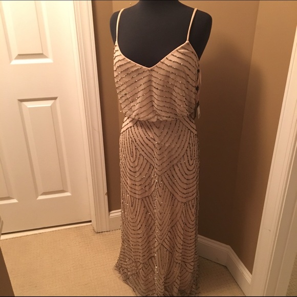 Blush formal dress with sequin detail - Picture 2 of 4