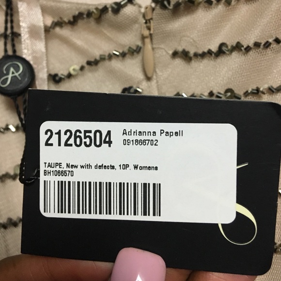 Blush formal dress with sequin detail - Picture 4 of 4