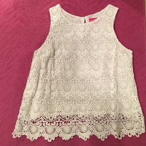 Lilly for Target white eyelet shirt XL