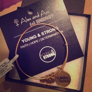 ALEX and ANI Young & Strong Charm Bangle