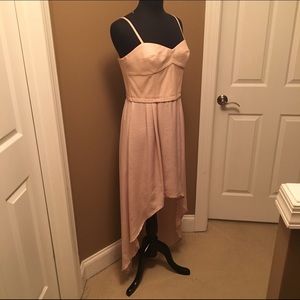 Blush hi-Lo maxi dress