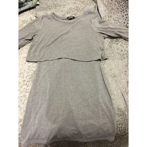 Missguided 2 piece heather gray dress 💕💕