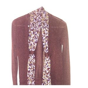 Cardigan w/ scarf attached