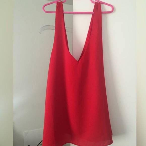 Red tank top