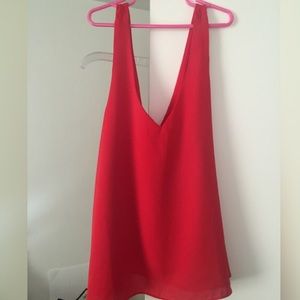 Red tank top