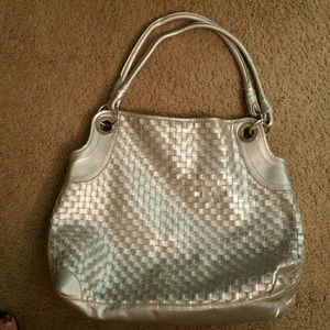 White House Black Market Silver Purse