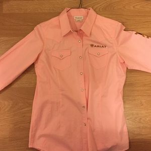 Light pink artist western shirt