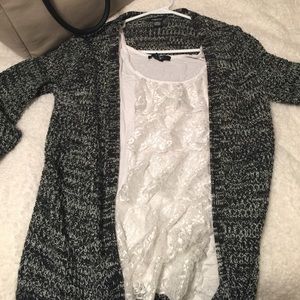 Long-line cardigan