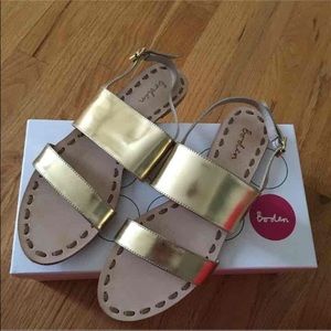 Must go! New Gold Boden Sandals