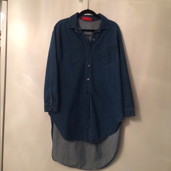 Akira Denim Shirtdress- - Picture 2 of 4