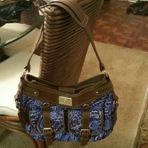 American Living Blue Leather Purse