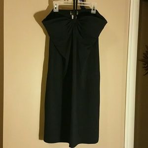 ×SOLD×Tommy bahama navy blue halter dress