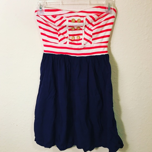 Xhilaration Dresses & Skirts - Red, White, and Blue Dress 🔴⚪️🔵