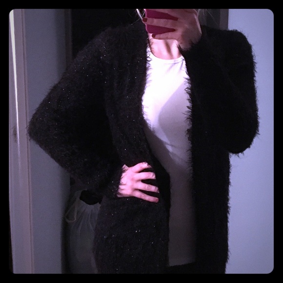 Fuzzy cardigan