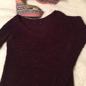 Burgundy sweater