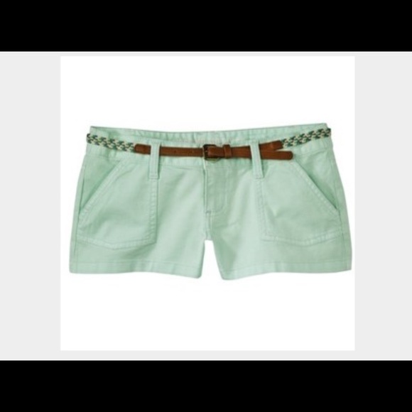 Mint green shorts