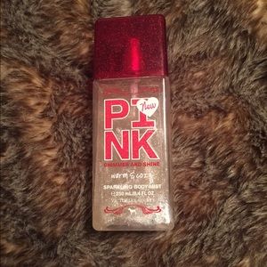 Pink warm and cozy perfume