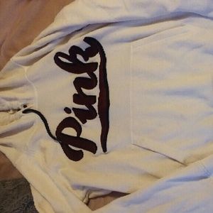 Vs pink pull over hoodie