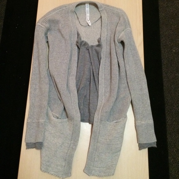 Lululemon grey vestigan, cardigan w vest
