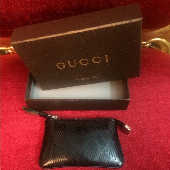 Authentic Gucci coin pouch. Black on black. - Picture 2 of 3