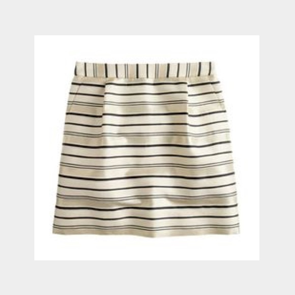 🔴SOLD🔴J. Crew Skirt (Gold and Black stripes) - Picture 2 of 2