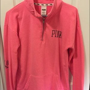 Pink Victoria's Secret half zip