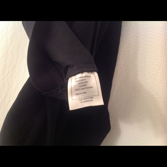Black suede front knit back leggings size 8 - Picture 4 of 4