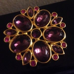 Purple Flower Pin