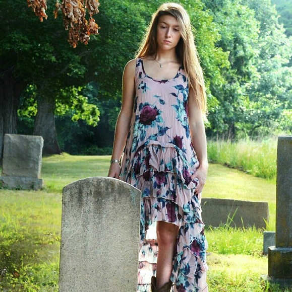 high low floral cecico dress