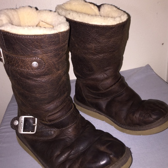 UGG Women's Kensington Brown Toast Boots Size 7 - Picture 2 of 4