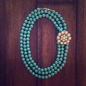 Stella & Dot La Coco necklace with brooch.
