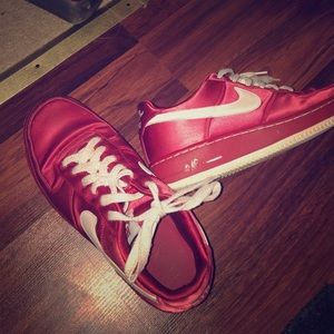 Red Nike air forces