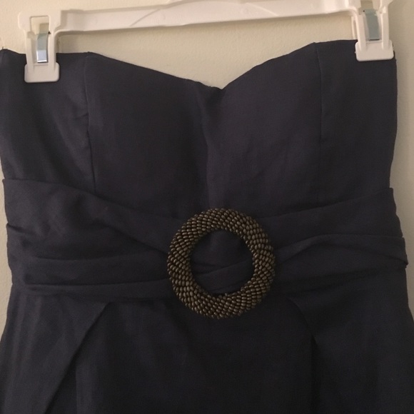 Strapless cotton mini dress - Picture 2 of 4
