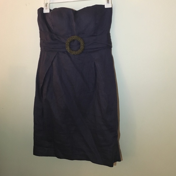 Strapless cotton mini dress - Picture 4 of 4