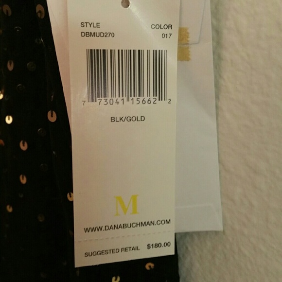 Dana Buchman Sequined Black Top - Picture 3 of 3