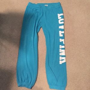 Blue Capri sweat pants PINK Victoria secret