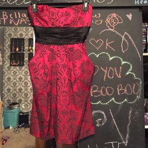 Red cocktail dress