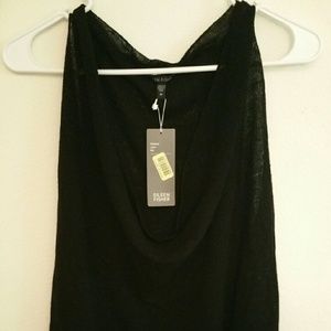 Eileen Fisher Black Cowl Neck Top