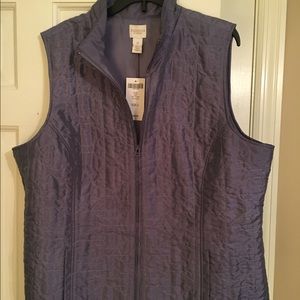 CHICO'S SOFT LAVENDER VEST   Chicos SIZE 2