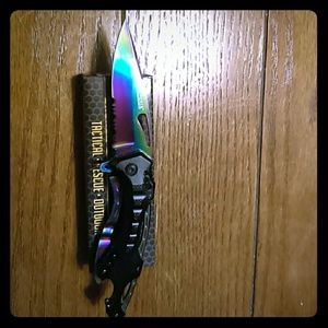 Spring loaded knife