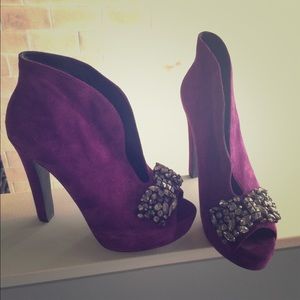 Steve Madden platforms with embellished bow