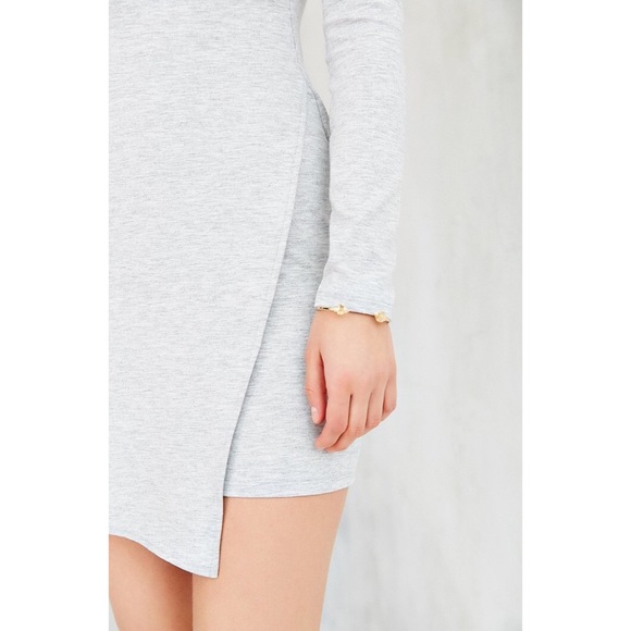 Silence+Noise Ponte Surplice WrapFront Mini Dress - Picture 2 of 4