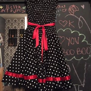Polka dot "50's" inspired dress