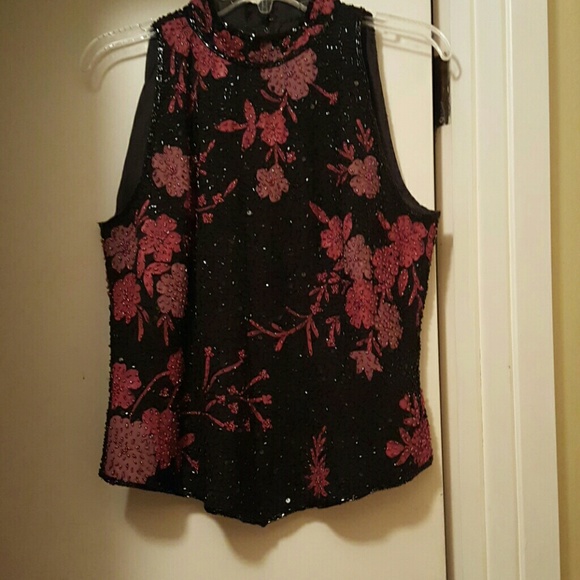 Black sequin beaded formal